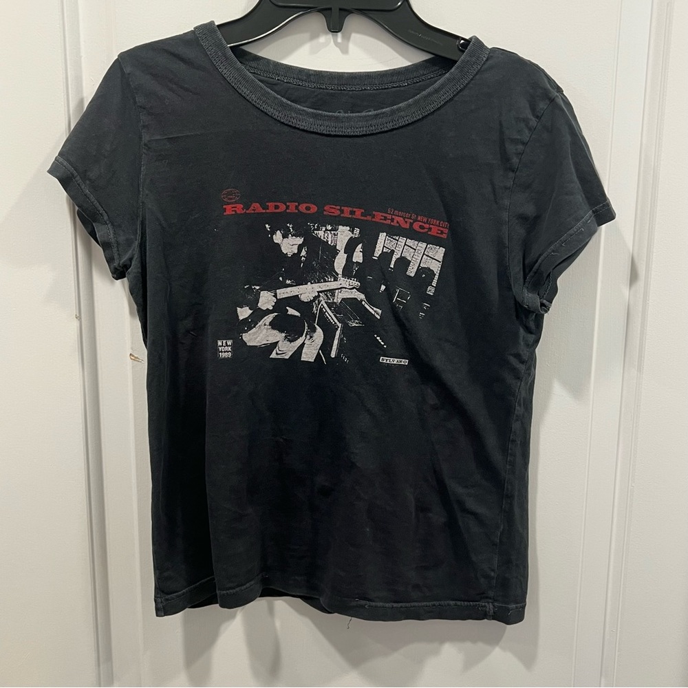 Brandy Melville John Galt Hailie Radio Silence Baby Tee